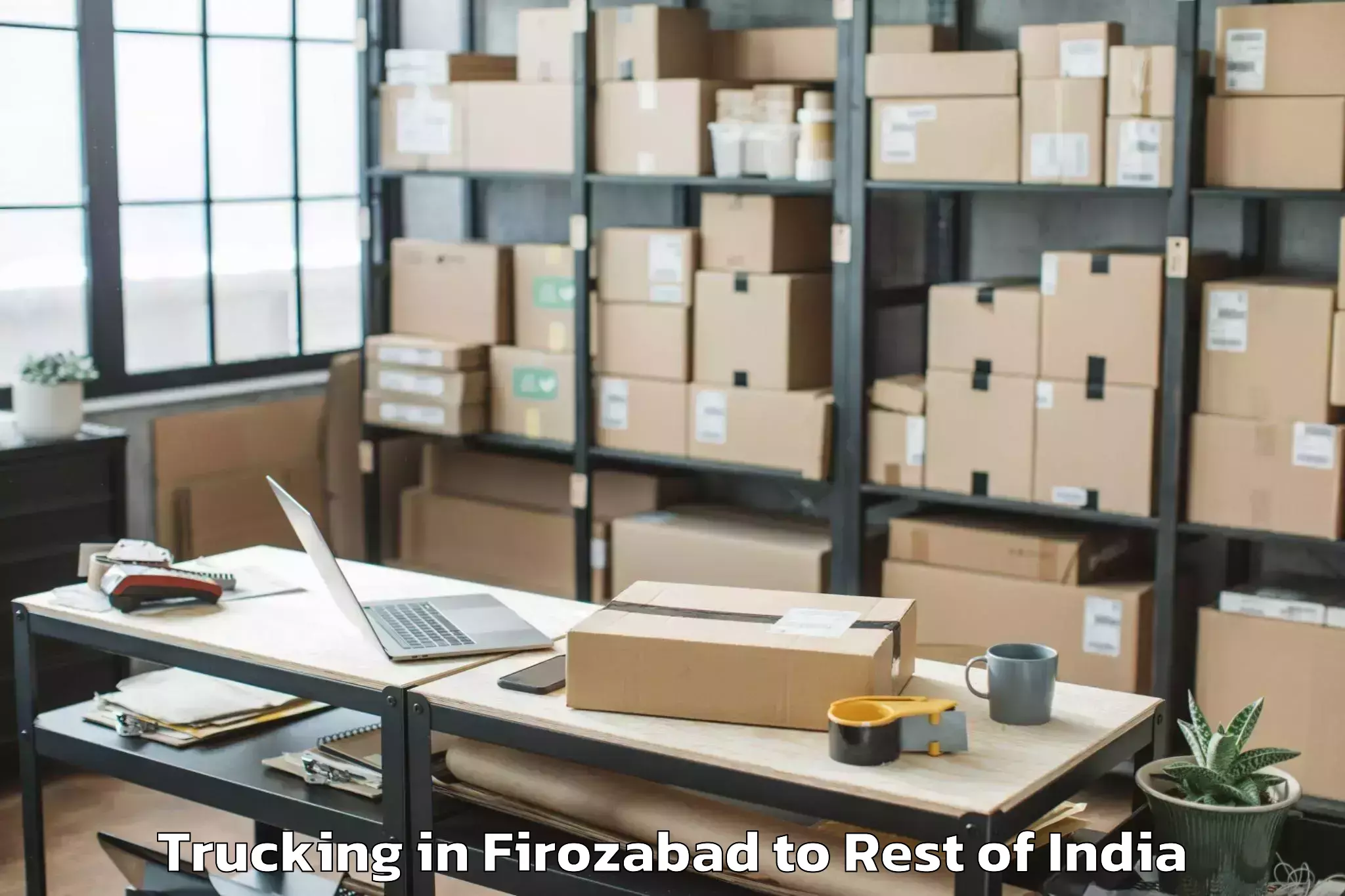 Top Firozabad to Tekulapally Trucking Available